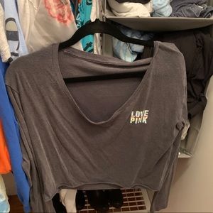 Comfy off the shoulder bed shirt, PINK, very soft